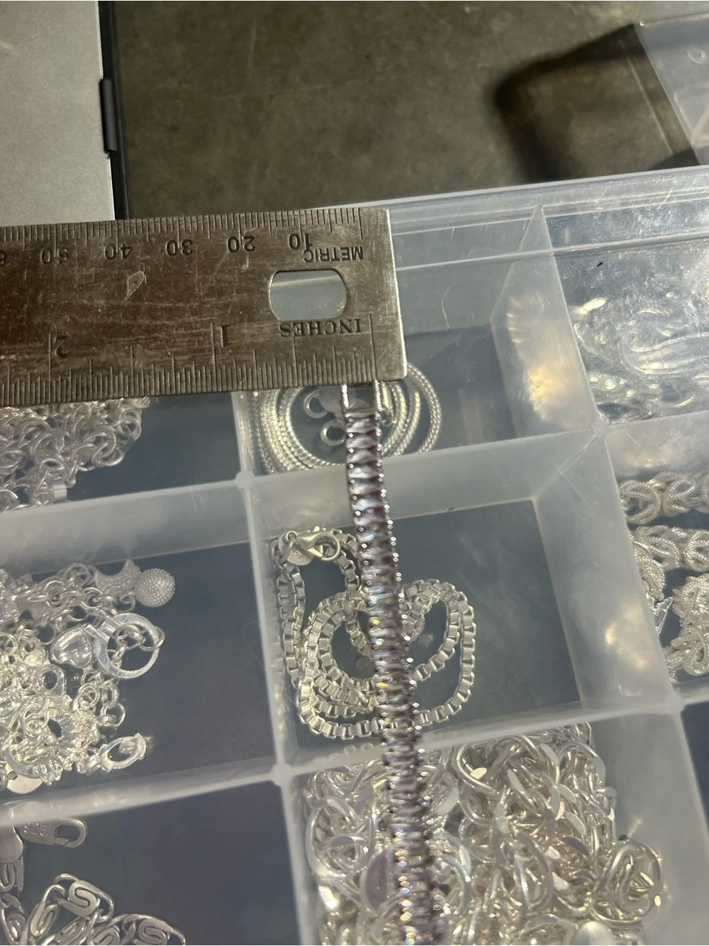 925 Silver Cubic Zirconia Eternity Tennis Bracelet